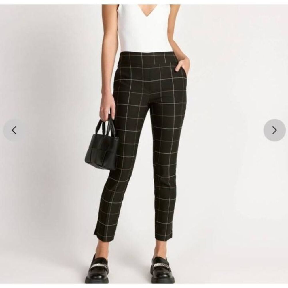 Ny&c NWT window pane slacks pants size 4 career wear grunge office vintage vibes